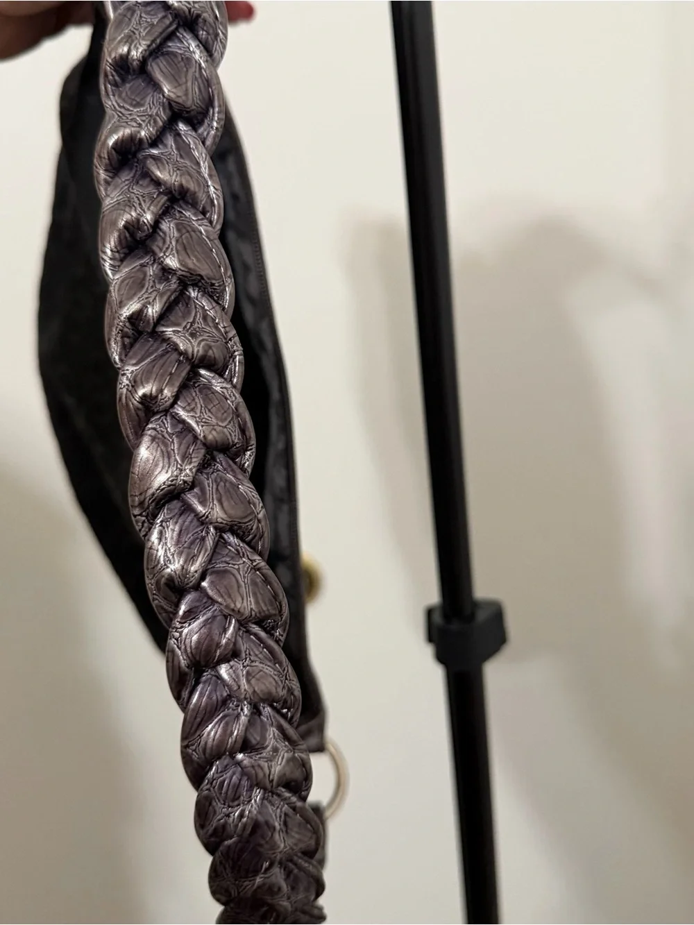 XOXO Black and Dark Gray Signature Shoulder Bag
